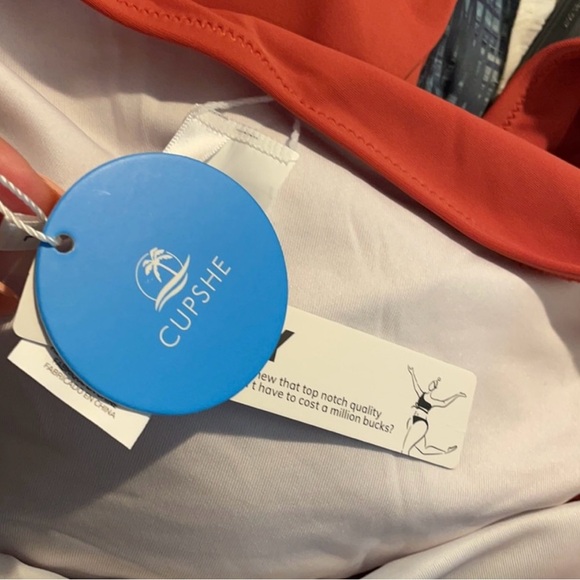 NWT Cupshe Burnt Orange O-Ring Bikini - Picture 6 of 12